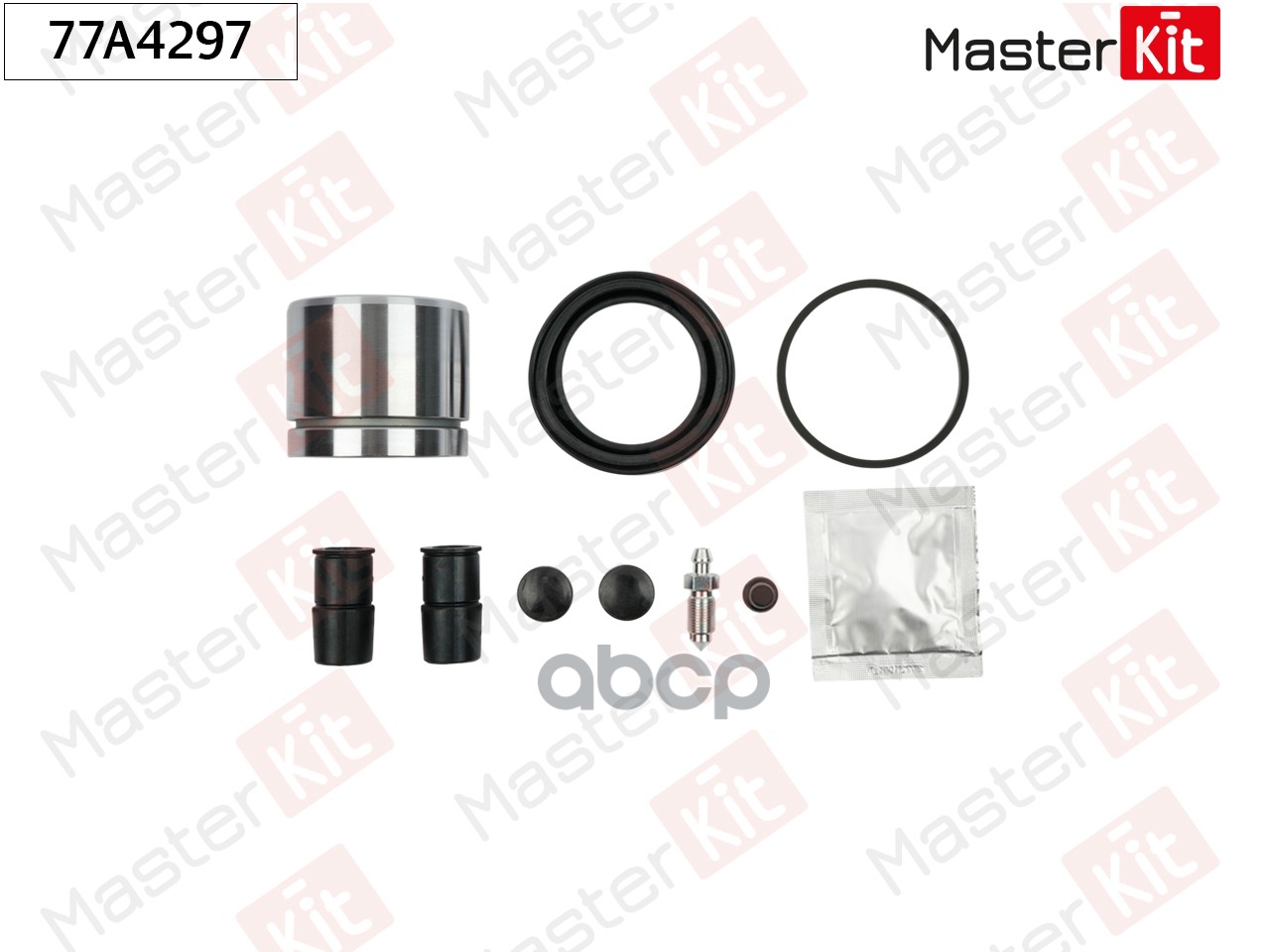 Ремкомплект тормозного суппорта+поршень Audi 100 (44, 44Q, C3) 1982 - 1991 77A4297 MasterKit арт. 77A4297