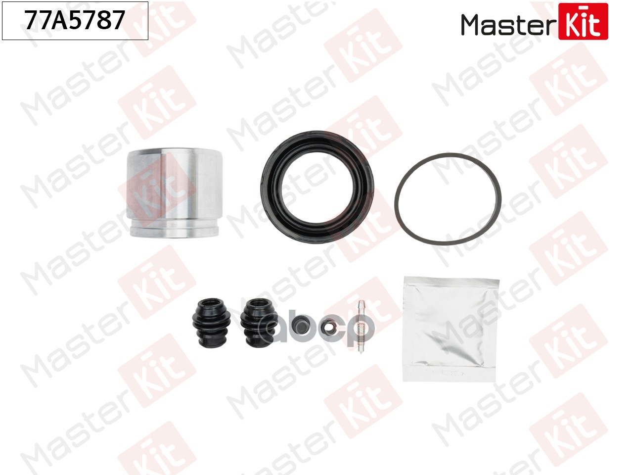 Ремкомплект тормозного суппорта + поршень Nissan QASHQAI II (J11, J11_) 2013 - 77A5787 MasterKit арт. 77A5787