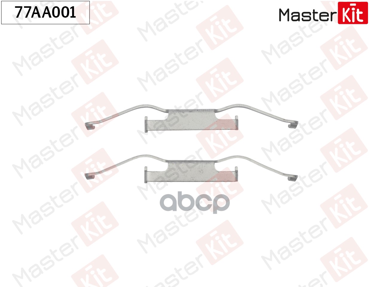 Комплект установочный тормозных колодок Fiat DOBLO (263_) 2009 - 77AA001 MASTERKIT MasterKit арт. 77AA001