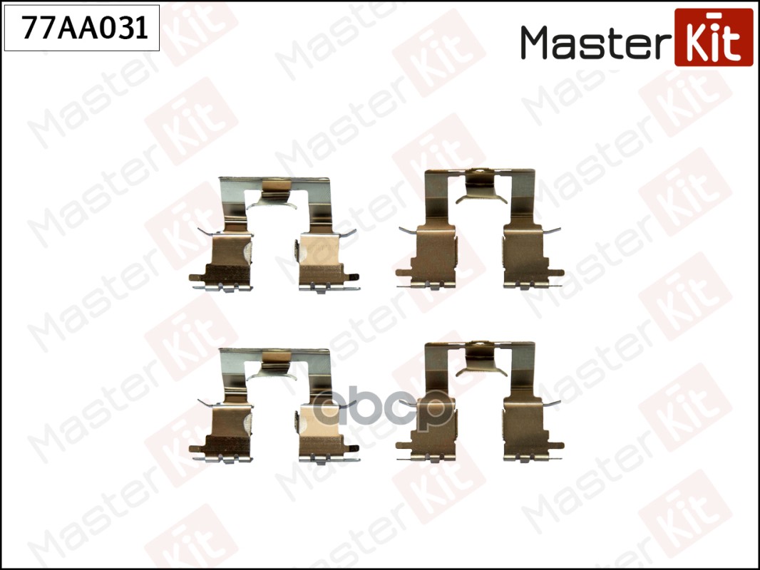 Комплект установочный тормозных колодок Toyota Camry(_V5_) 11- MasterKit арт. 77AA031