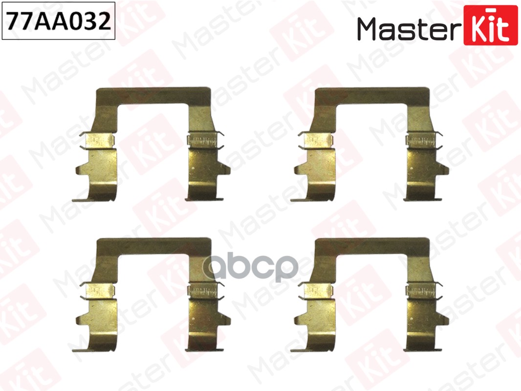 Комплект установочный тормозных колодок MITSUBISHI Montero 94-00 77AA032 MasterKit арт. 77AA032