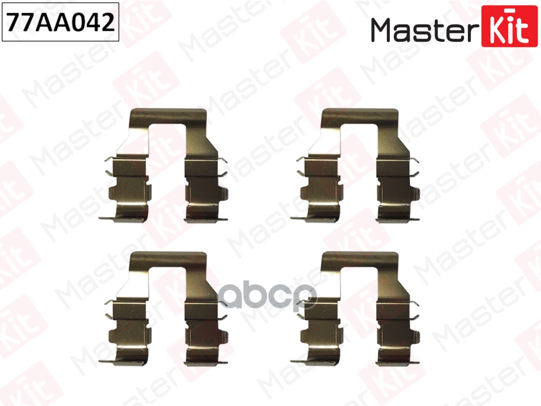 Комплект установочный дисковых колодок GALANT VI (EA_) PAJERO PININ (H6_W, H7_W) 77AA042 MasterKit арт. 77AA042
