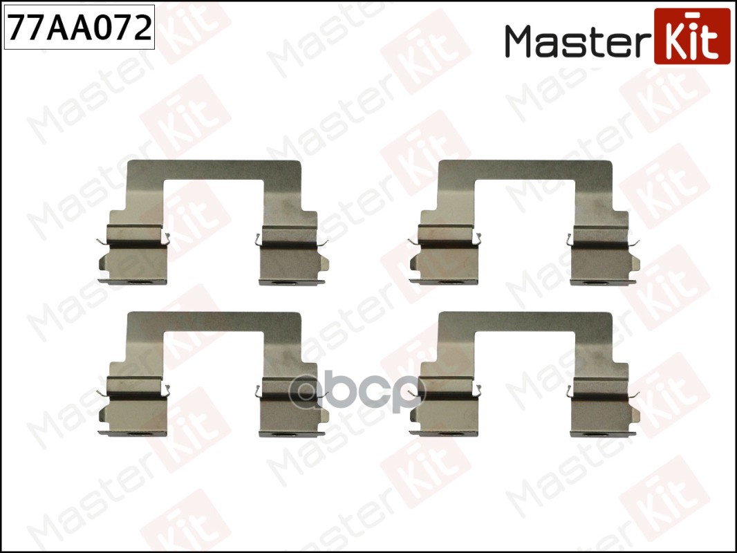 Комплект установочный тормозных колодок Toyota MATRIX (_E13_) 2002 - 2007 MasterKit 77AA072 MasterKit арт. 77AA072