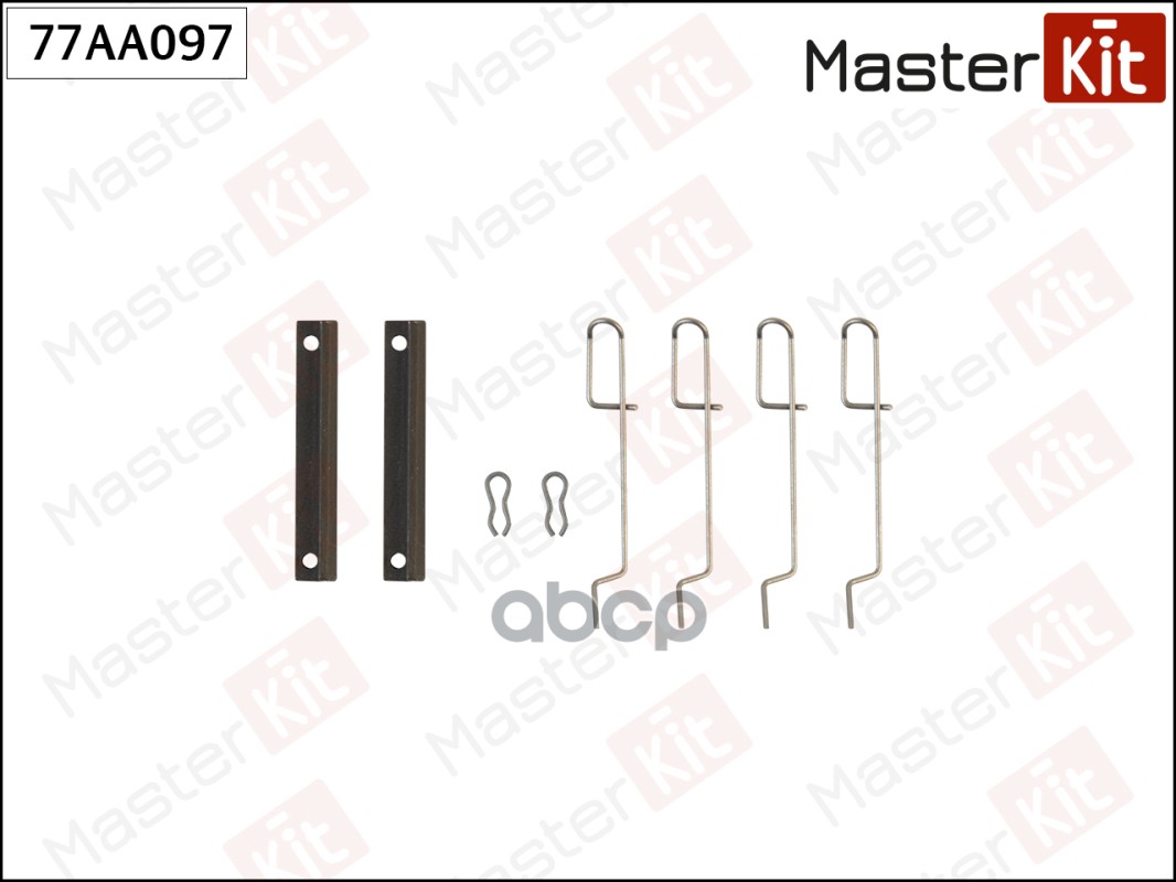 Комплект установочный тормозных колодок Peugeot 205 II(20A/C),405 II(4B) 87-00 MasterKit арт. 77AA097