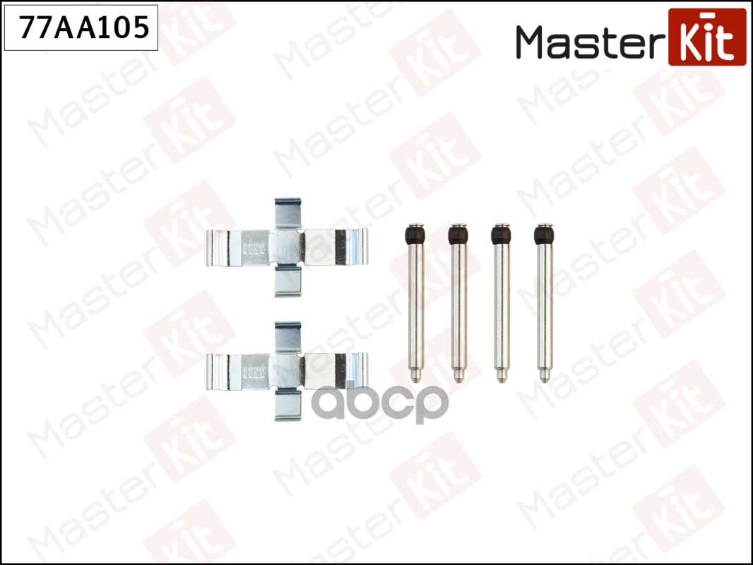 Комплект установочный тормозных колодок MB C-Class(W202),190(W201) 82-00 MasterKit арт. 77AA105