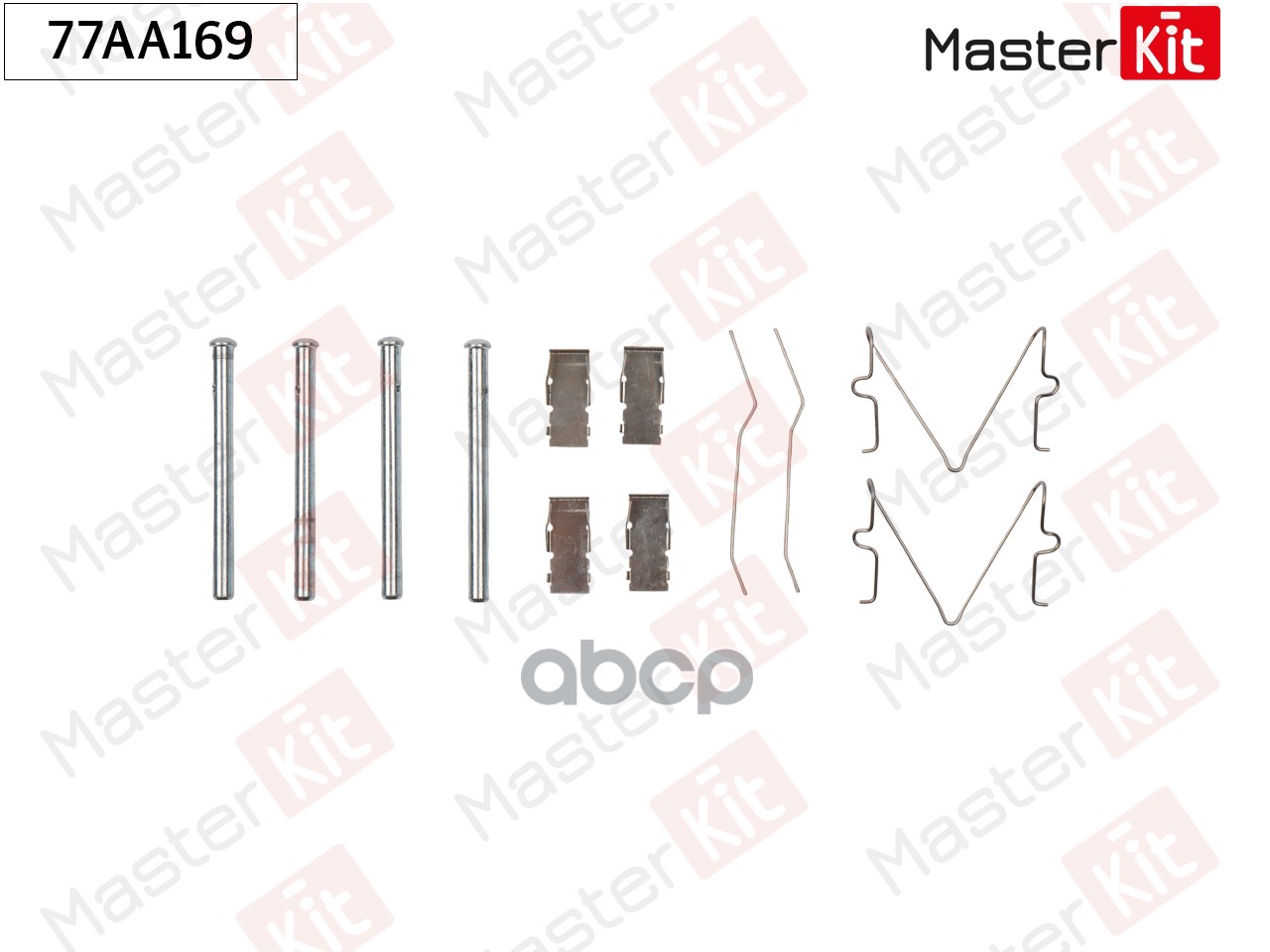 Комплект установочный тормозных колодок Kia PRIDE (DA) 1990 - 2011 77AA169 MasterKit арт. 77AA169
