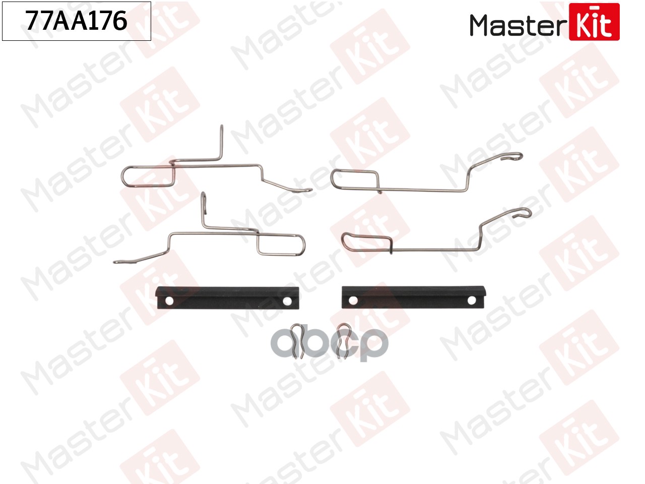 Комплект установочный тормозных колодок Peugeot 106 II(1),306(7B,N3,N5) 93-05 MasterKit арт. 77AA176