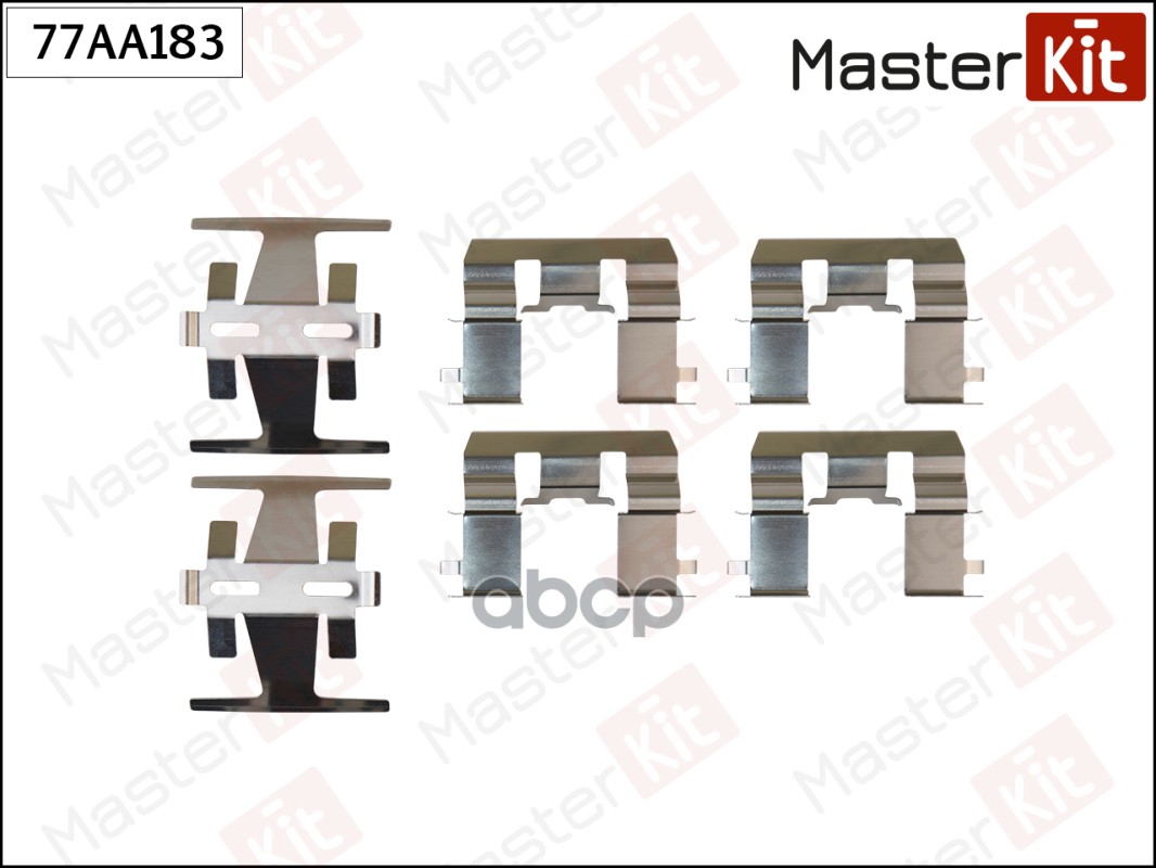 Комплект установочный тормозных колодок Honda Legend IV(KB_),HR-V(GH) 99- MasterKit арт. 77AA183