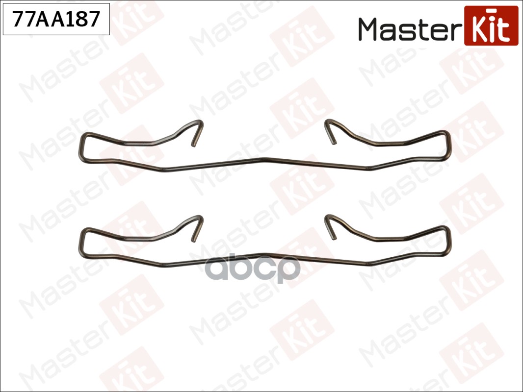 Комплект установочный тормозных колодок Toyota COROLLA седан (_E15_) 2006 - 77AA187 MasterKit арт. 77AA187