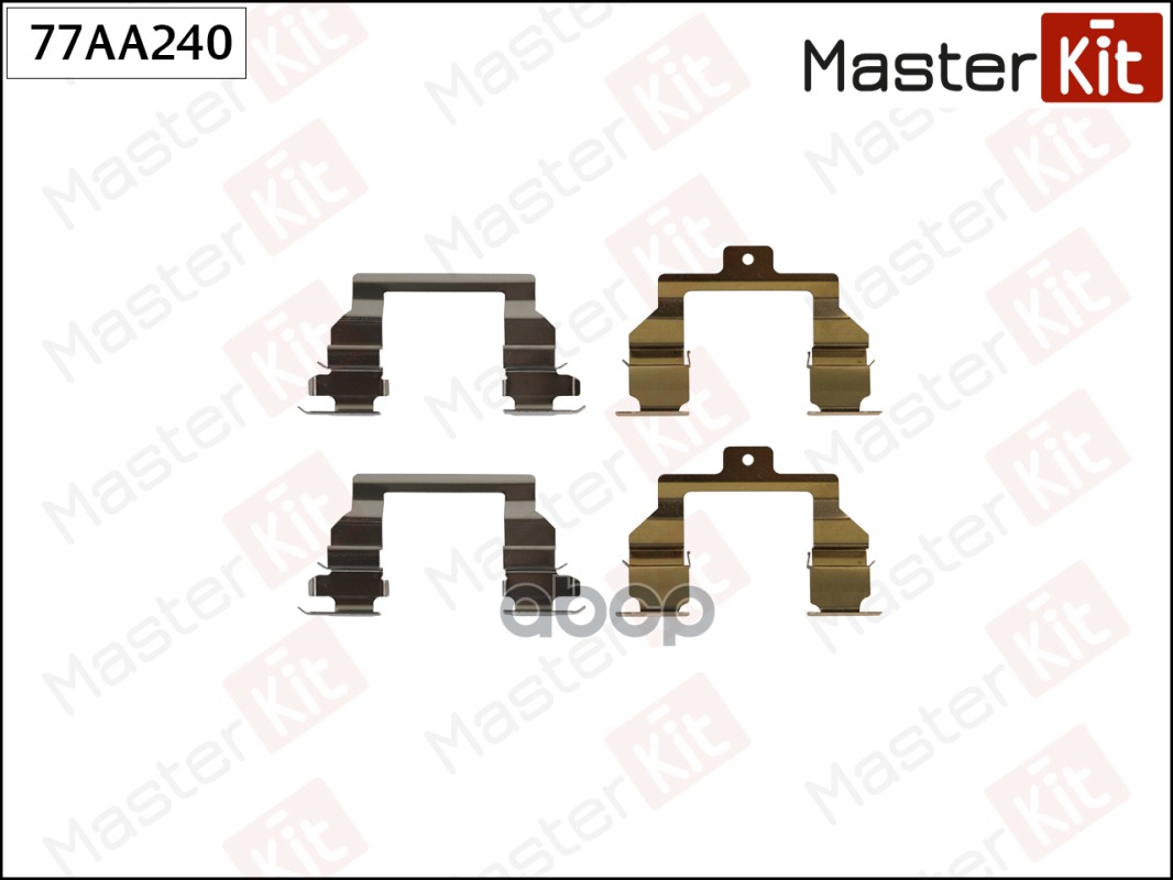 77AA240 Комплект установочный тормозных колодок Toyota COROLLA (_E11_) 1997 - 2002 MasterKit арт. 77aa240
