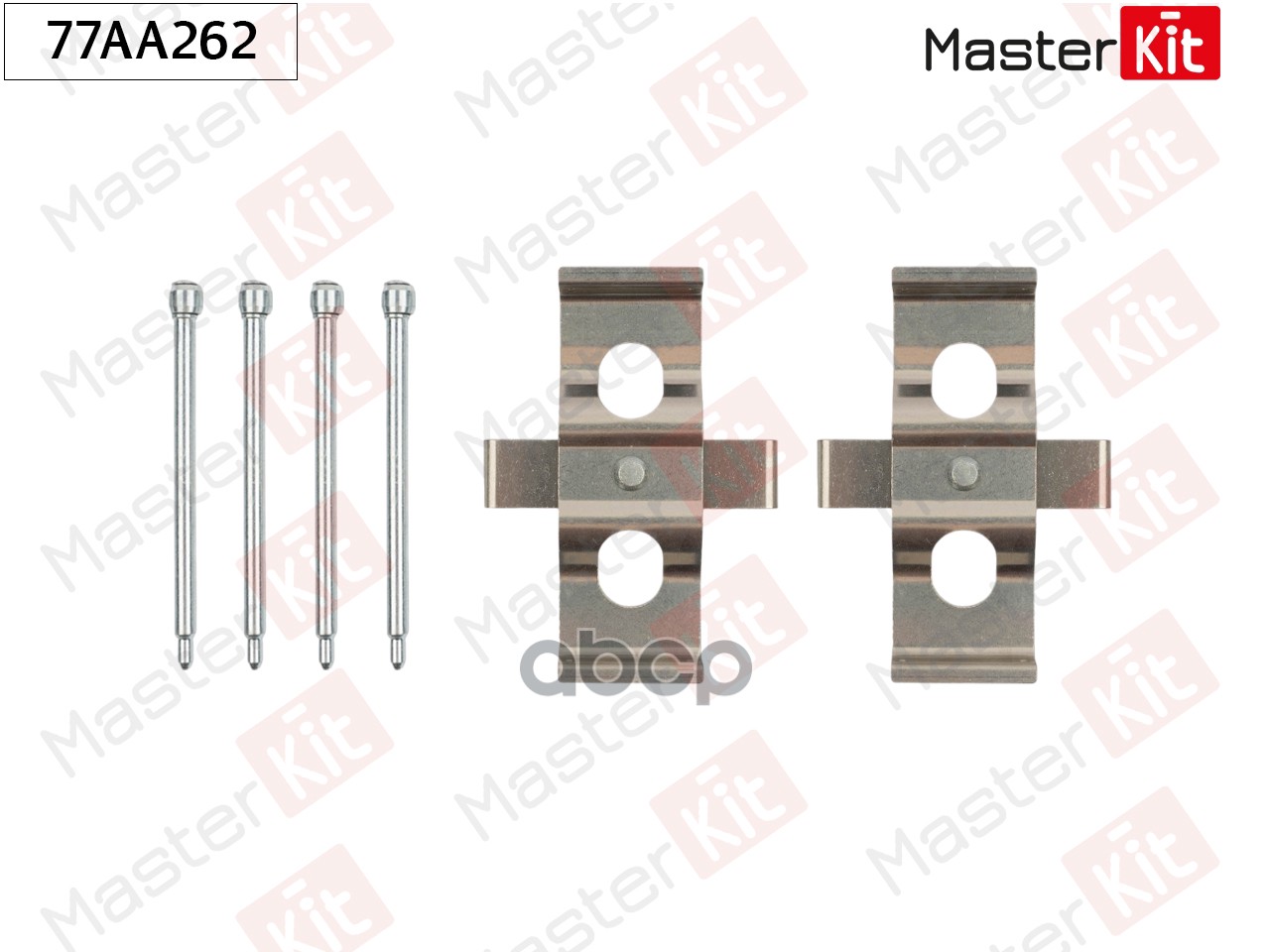 Комплект установочный тормозных колодок Mercedes-Benz СЕДАН (W124) 1984 - 1993 MasterKit арт. 77AA262