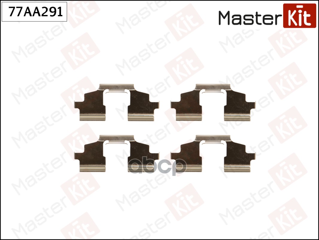 Комплект установочный тормозных колодок Land Rover Freelander(L314) 98-06 MasterKit арт. 77AA291