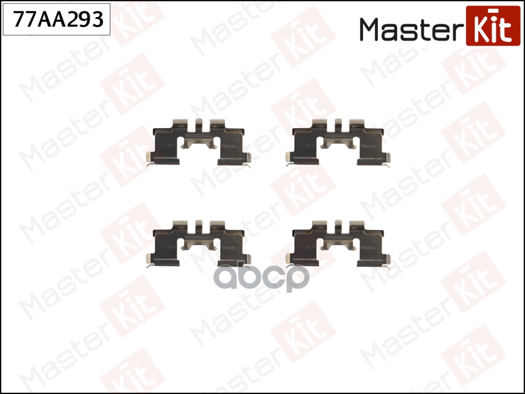 Комплект установочный тормозных колодок Suzuki IGNIS I (FH) 2000 - 2005 MasterKit арт. 77AA293