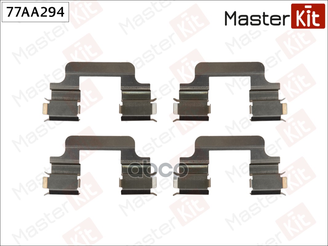 Комплект установочный тормозных колодок Audi A3(8P1) 03-13,VW Golf VI(5K1) 08-13 MasterKit арт. 77AA294