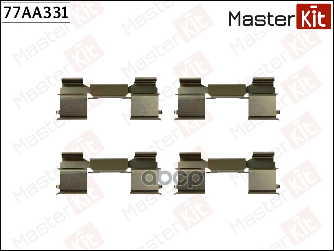 Комплект установочный тормозных колодок FIAT DUCATO 07-06-, PEUGEOT BOXER 04-06- 77AA331 MasterKit арт. 77AA331