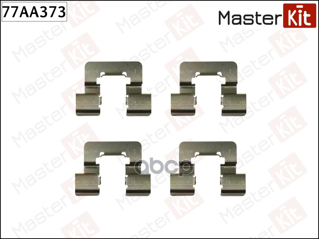 Комплект установочный тормозных колодок OPEL INSIGNIA 07-08-, SAAB 9.5 05-10- 77AA373 MasterKit арт. 77AA373