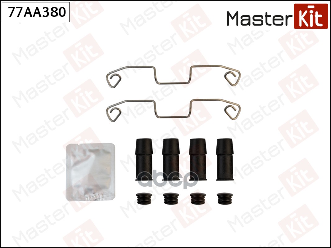 77AA380 Комплект установочный тормозных колодок VW SHARAN (7M8  7M9  7M6) 1995 - 2010 MasterKit арт. 77aa380