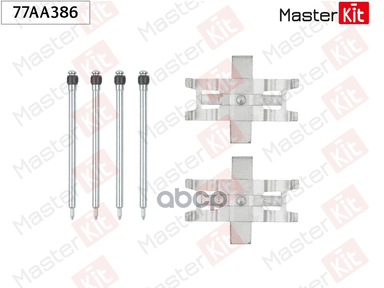 Комплект установочный тормозных колодок MB E-Class(W210),CLK(C208) 95-03 MasterKit арт. 77AA386