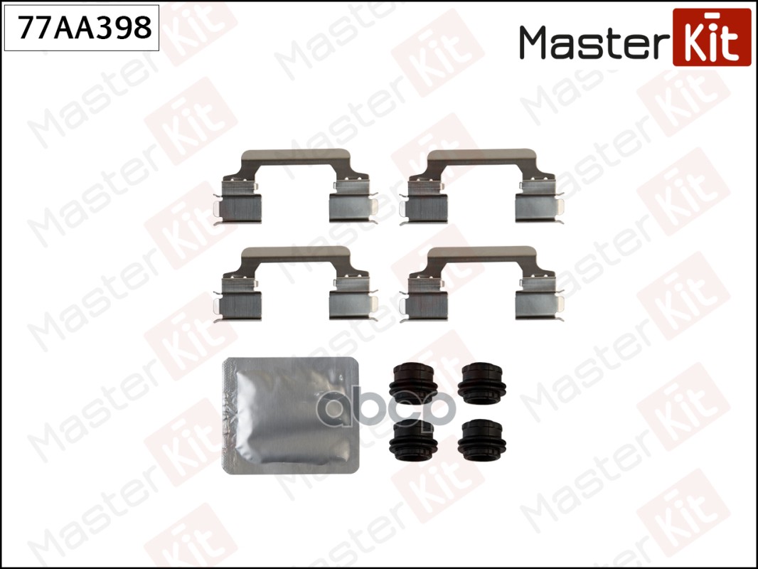 Комплект установочный тормозных колодок Land Rover Range Rover III(L322) 02-12 MasterKit арт. 77AA398