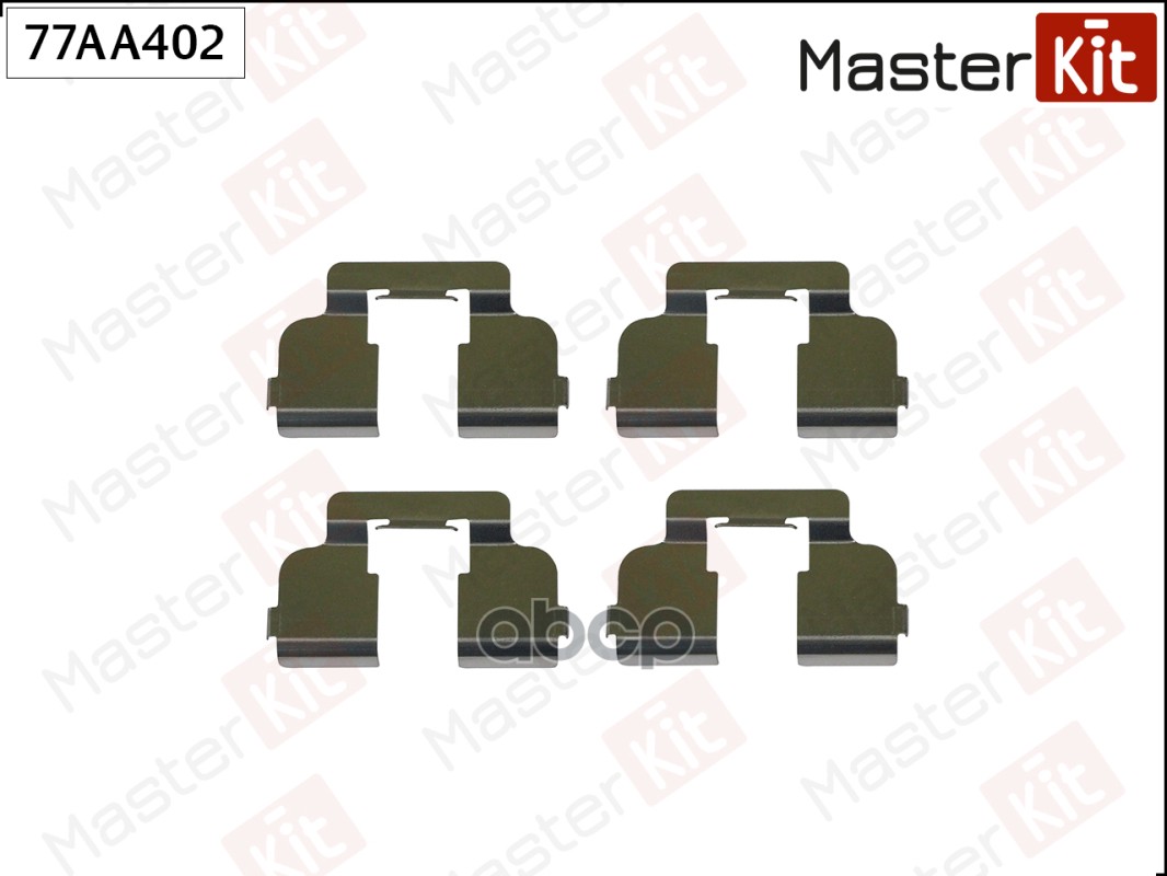 Комплект установочный тормозных колодок Renault Sandero(BS_),Twingo II(CN0_) 07- MasterKit арт. 77AA402