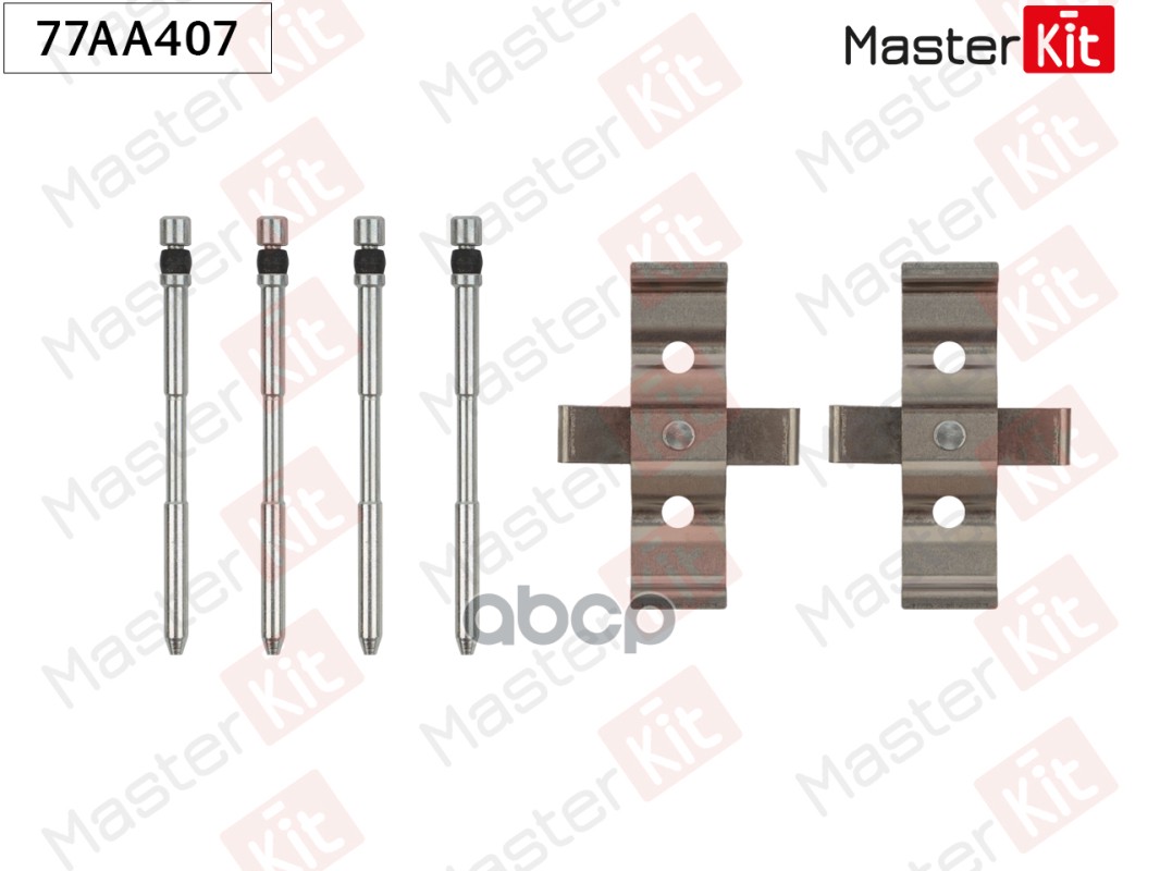 Комплект установочный тормозных колодок Renault Clio III(BR0/1,CR0/1),Megane III(DZ0/1_) 05 MasterKit арт. 77AA407