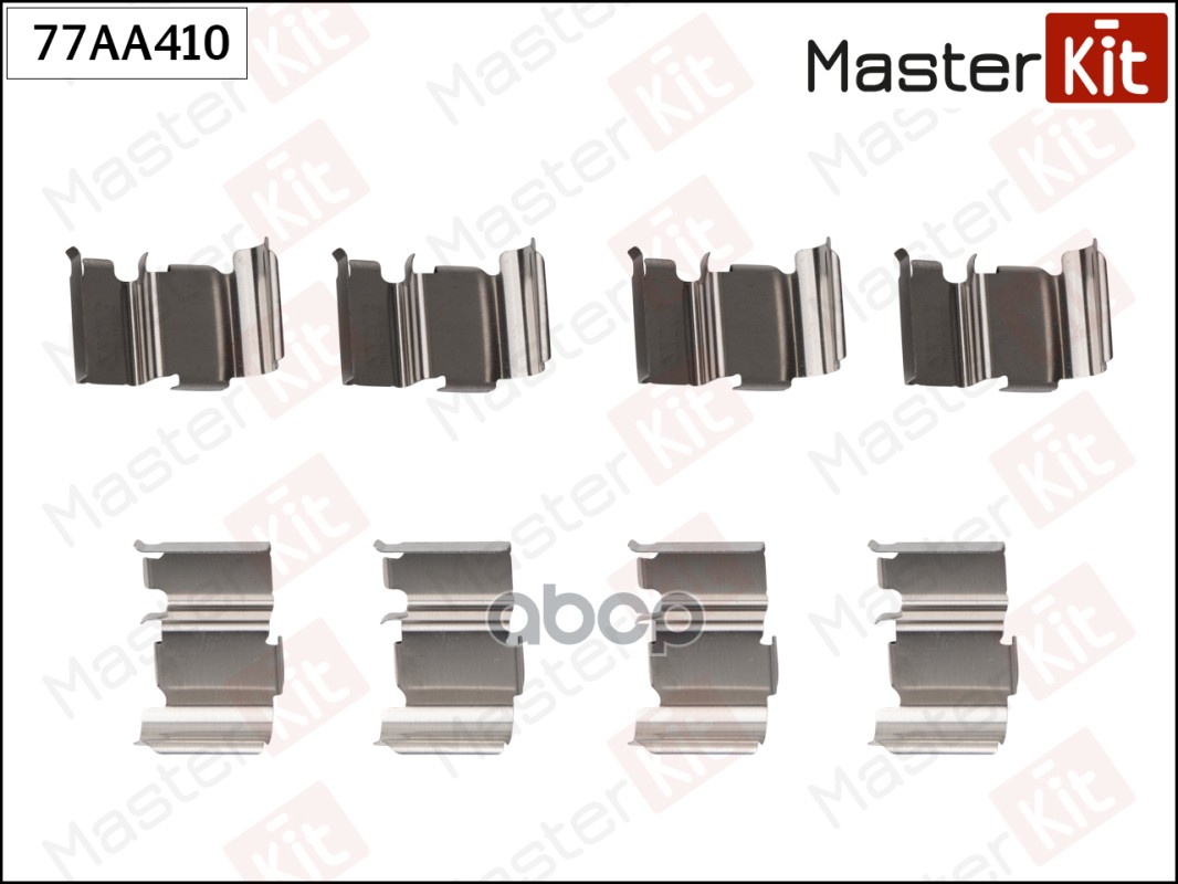 Комплект установочный тормозных колодок MITSUBISHI MONTERO 04-00-12-06, GRANDIS 04-04- 77AA410 MasterKit арт. 77AA410