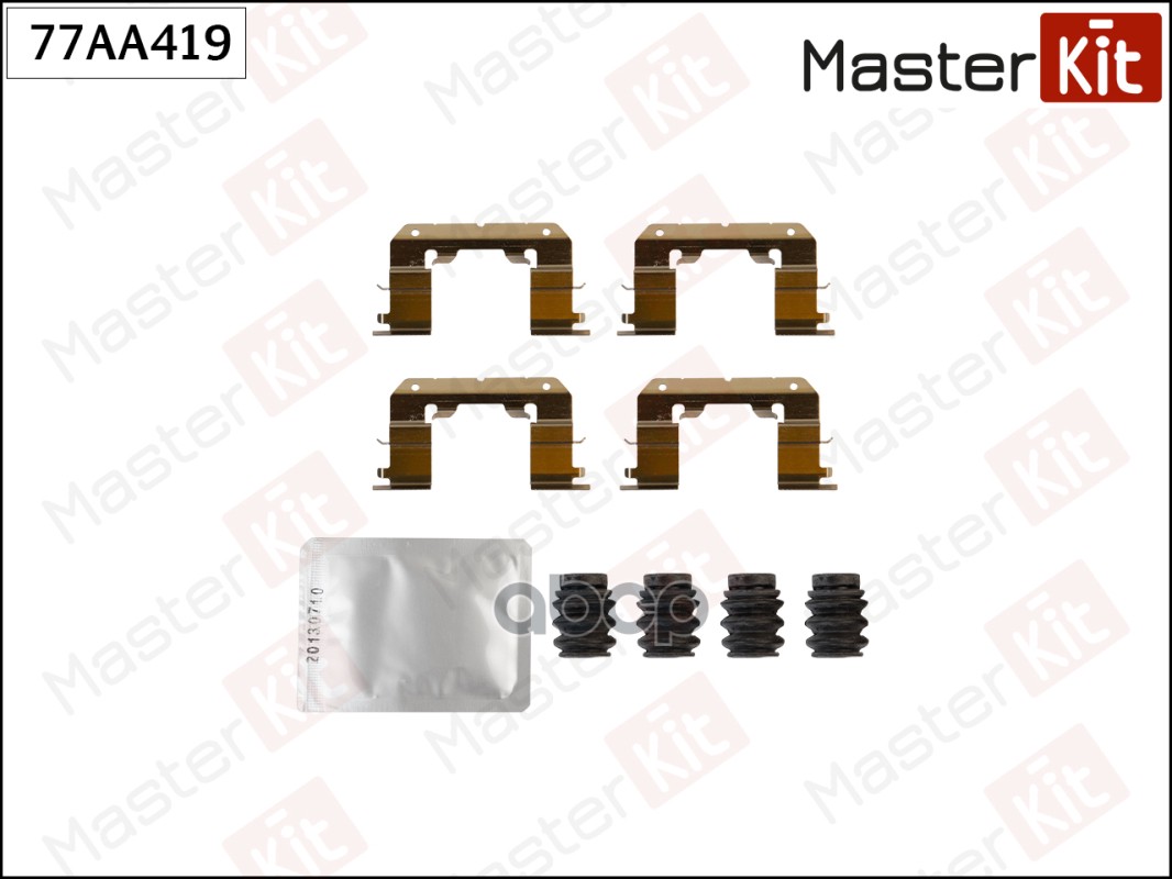 Комплект установочный тормозных колодок Kia Optima 10-,Hyundai Grandeur(HG) 11-16 MasterKit арт. 77AA419
