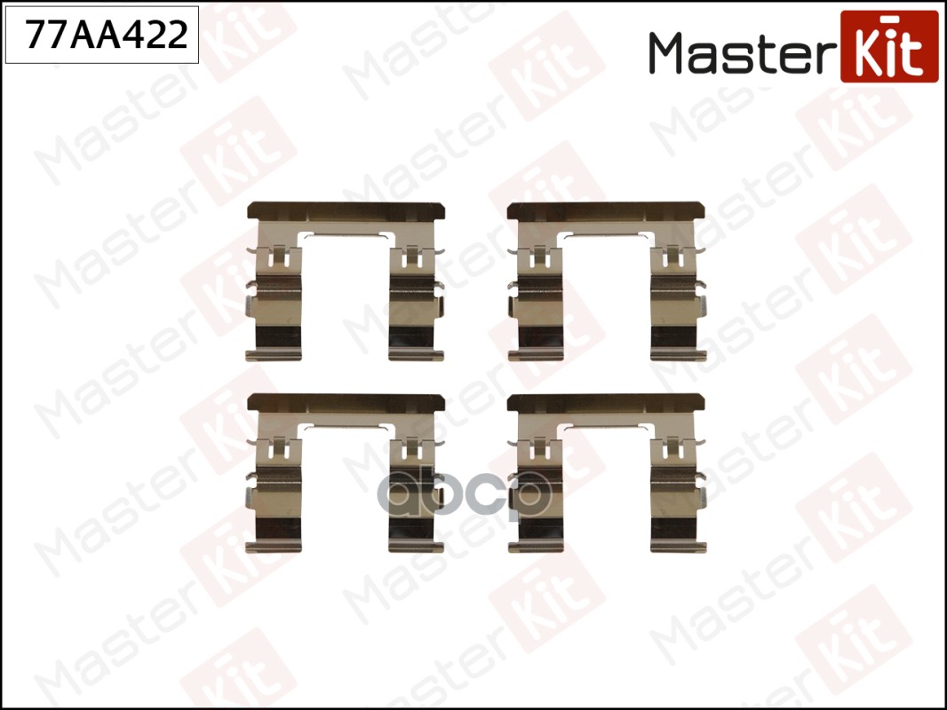 Комплект установочный тормозных колодок Mitsubishi L200(K7_T,K6_T) 96-07 MasterKit арт. 77AA422