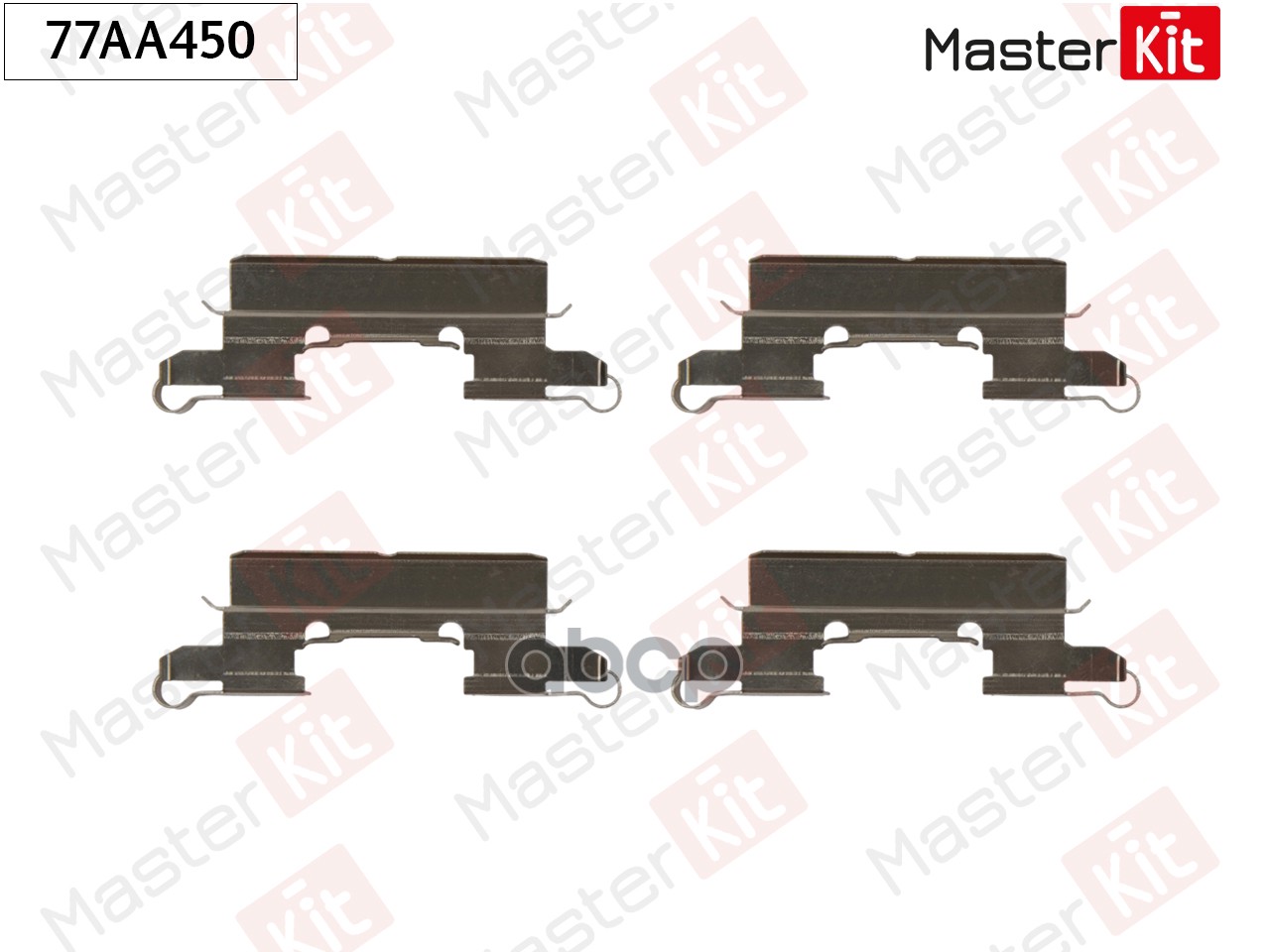 Комплект установочный тормозных колодок Nissan NV200 10-,Peugeot Traveller(V_) 16- MasterKit арт. 77AA450