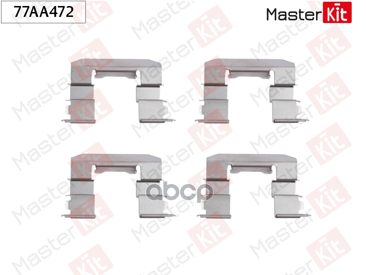 Комплект установочный тормозных колодок SsangYong Kyron 05-,Hyundai Elantra(XD) 00-06 77AA472 MasterKit арт. 77AA472