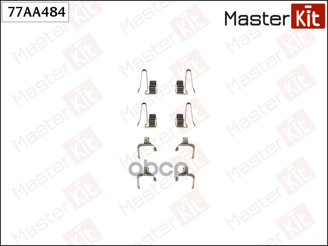 Комплект установочный тормозных колодок Toyota MR2 II(SW2_),MR2 III(ZZW3_) 89-07 MasterKit арт. 77AA484