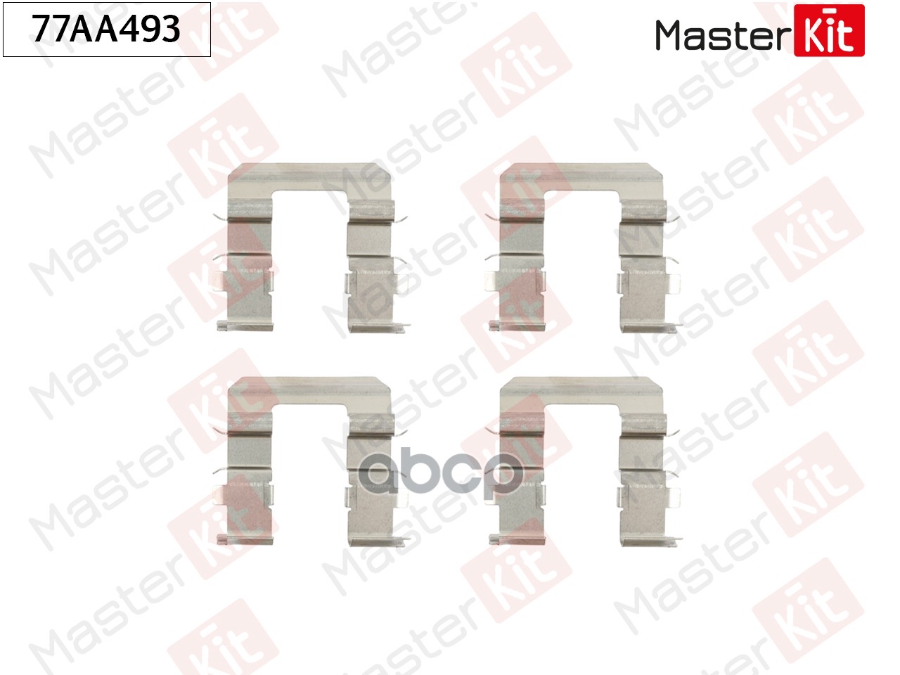 Комплект установочный тормозных колодок Hyundai ix55 06-,Kia Sorento III(UM) 15- MasterKit арт. 77AA493
