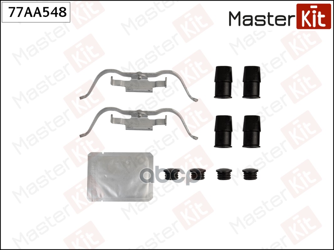 Комплект установочный тормозных колодок Land Rover Range Rover III(L322) 02-12 MasterKit арт. 77AA548