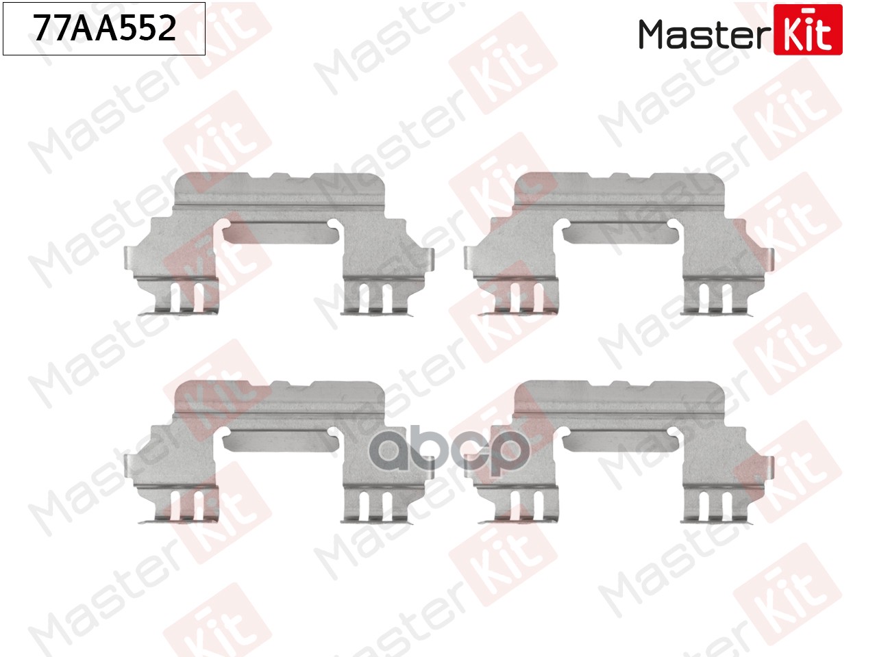 Комплект установочный тормозных колодок Toyota Camry(_V5_) 11- MasterKit арт. 77AA552