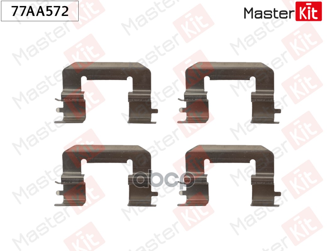 Комплект установочный колодок Kia CEE'D (JD) 2012 77AA572 MasterKit арт. 77AA572