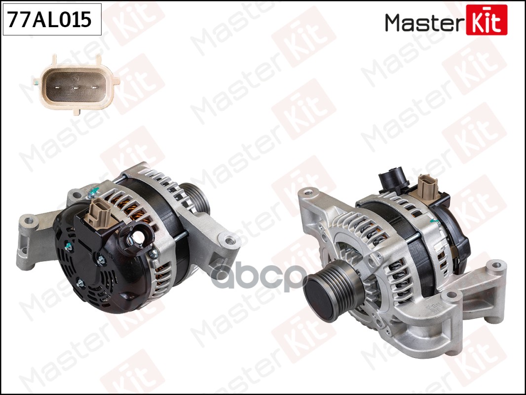Генератор Ford C-Max(DM2),Focus II(DA_,HCP,DP) 04-13,Volvo C30(533) 06-13 (14V,120A) MasterKit арт. 77AL015