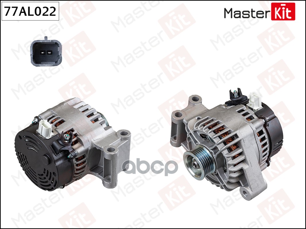 Генератор Renault Clio III(BR0/1,CR0/1),Grand Scenic II(JM0/1_),Logan I(LS_) 04- (14V,98A) MasterKit арт. 77AL022