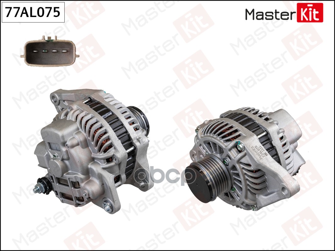 77AL075 Генератор Mitsubishi OUTLANDER III (GG_W  GF_W  ZJ  ZL  ZK) 2012 - (12V 105A) MasterKit арт. 77al075