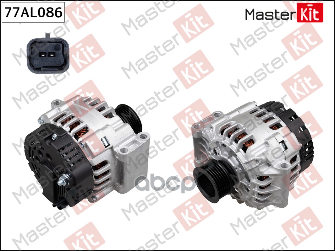 77AL086 Генератор Renault MEGANE II/SANDERO/LAGUNA II 2001 - (14V 98A) MasterKit арт. 77al086