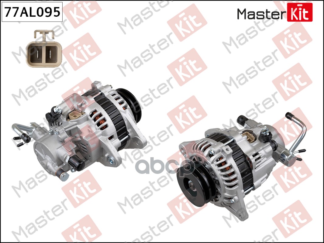 Генератор Hyundai H-1(A1),Porter 94-,Mitsubishi L300 III(P1_T ),L400(PD_W) 94- (14V,110A) MasterKit арт. 77AL095