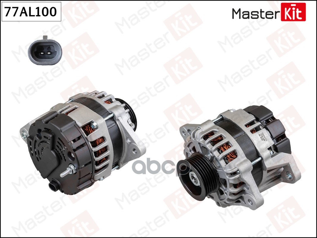 Генератор Chevrolet Aveo(T250,T255) 05-,Daewoo Kalos(KLAS),Matiz(M100,M150) 98- (14V,80A) MasterKit арт. 77AL100