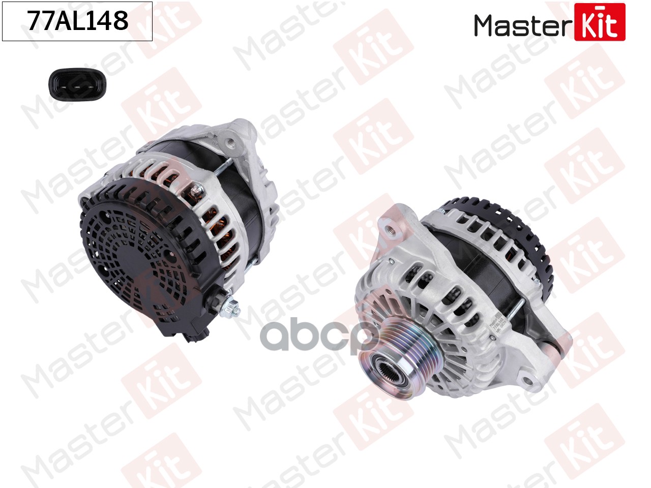 Генератор Chery TIGGO 7/TIGGO 8 PLUS/TIGGO 8 PRO 2016 - (14V 140A) 77AL148 MasterKit арт. 77AL148