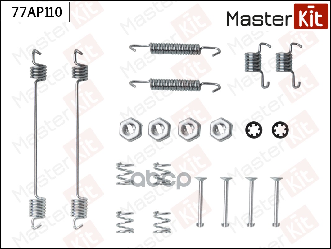 Комплект установочный тормозных колодок CITROEN ZX 93-97, 91-97, 91-97 77AP110 MasterKit арт. 77AP110
