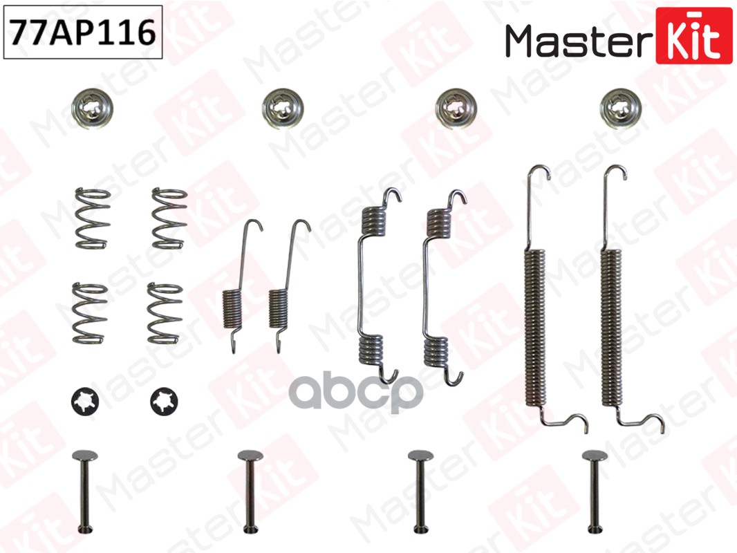 Комплект установочный тормозных колодок OPEL Tigra 94-00 , Corsa C 00-, 03- , Corsa B 87- 77AP116 MasterKit арт. 77AP116