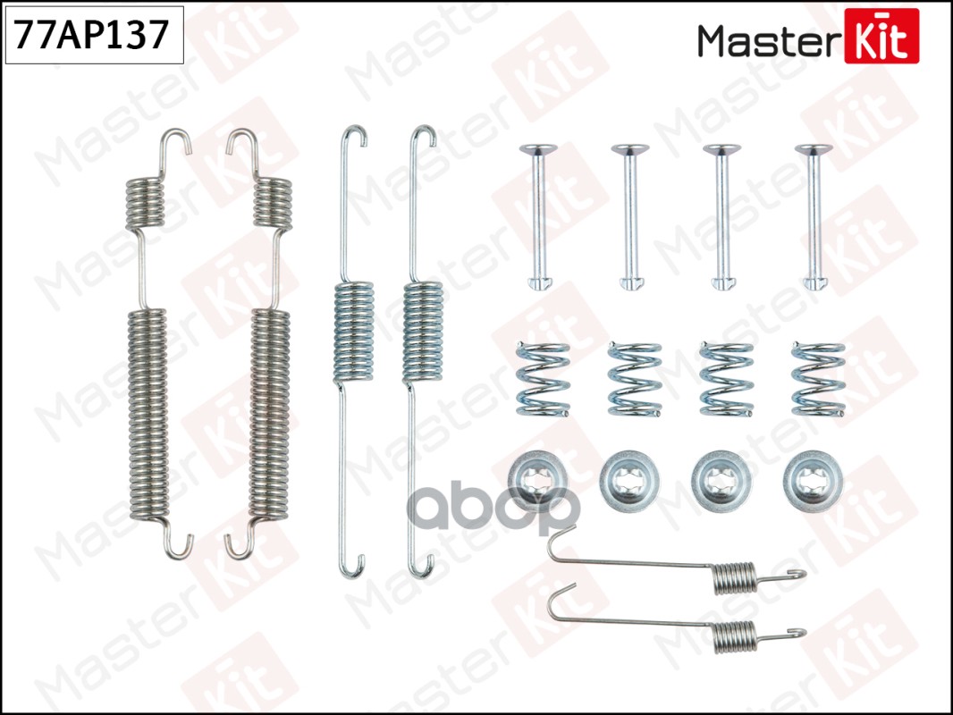 Комплект установочный тормозных колодок Hyundai ACCENT II (LC) 1999 - 2006 77AP137 MASTERKIT MasterKit арт. 77AP137