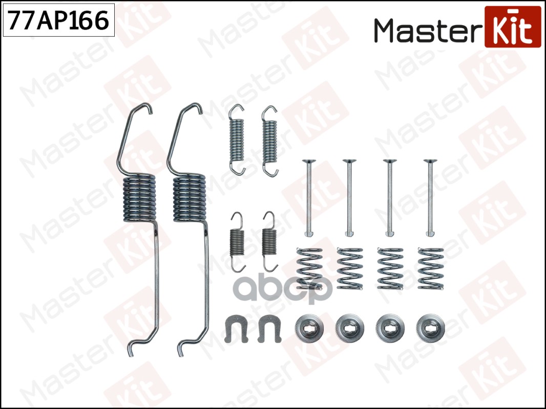 Комплект установочный тормозных колодок TOYOTA Hilux 01- , Hilux 07-, 06- MasterKit 77AP166 MasterKit арт. 77AP166