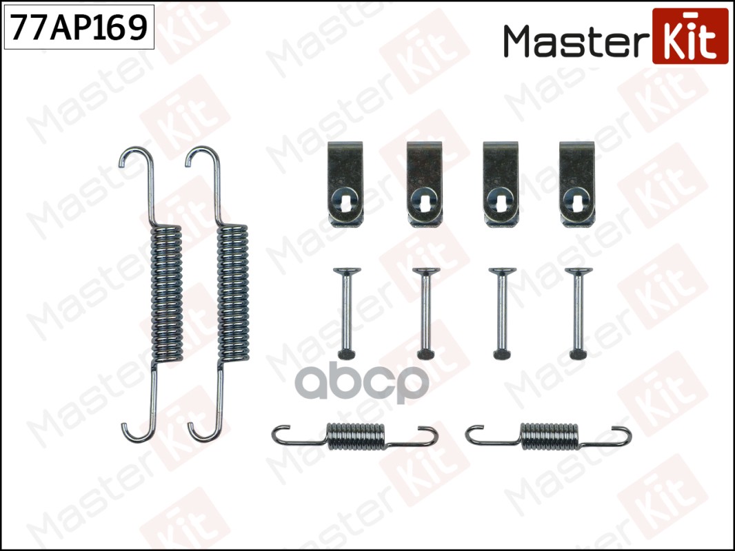 Комплект установочный барабанных колодок Chevrolet CAPTIVA (C100, C140) 2006 - MasterKit арт. 77AP169