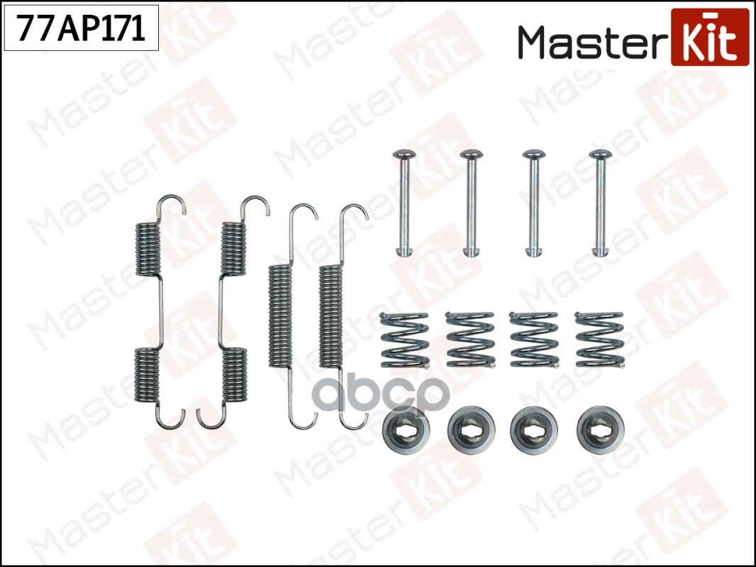 Комплект установочный барабанных колодок Nissan PATHFINDER III (R51) 2005 -, MURANO I (Z50) MasterKit арт. 77AP171