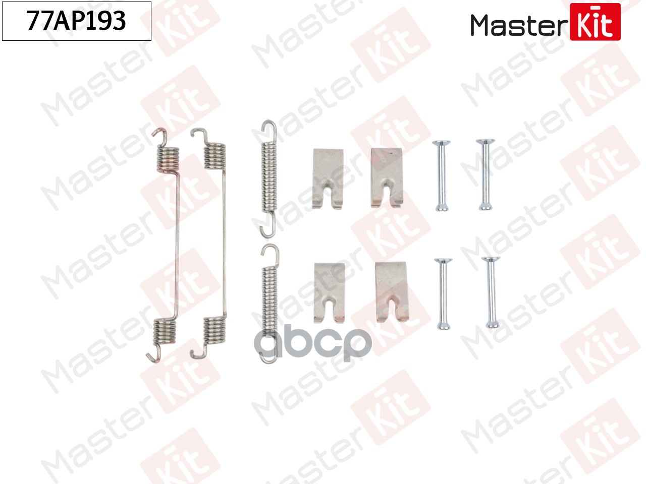 Комплект установочный барабанных колодок Nissan NOTE (E11, NE11) 2005 - 2013 Masterkit MasterKit арт. 77AP193