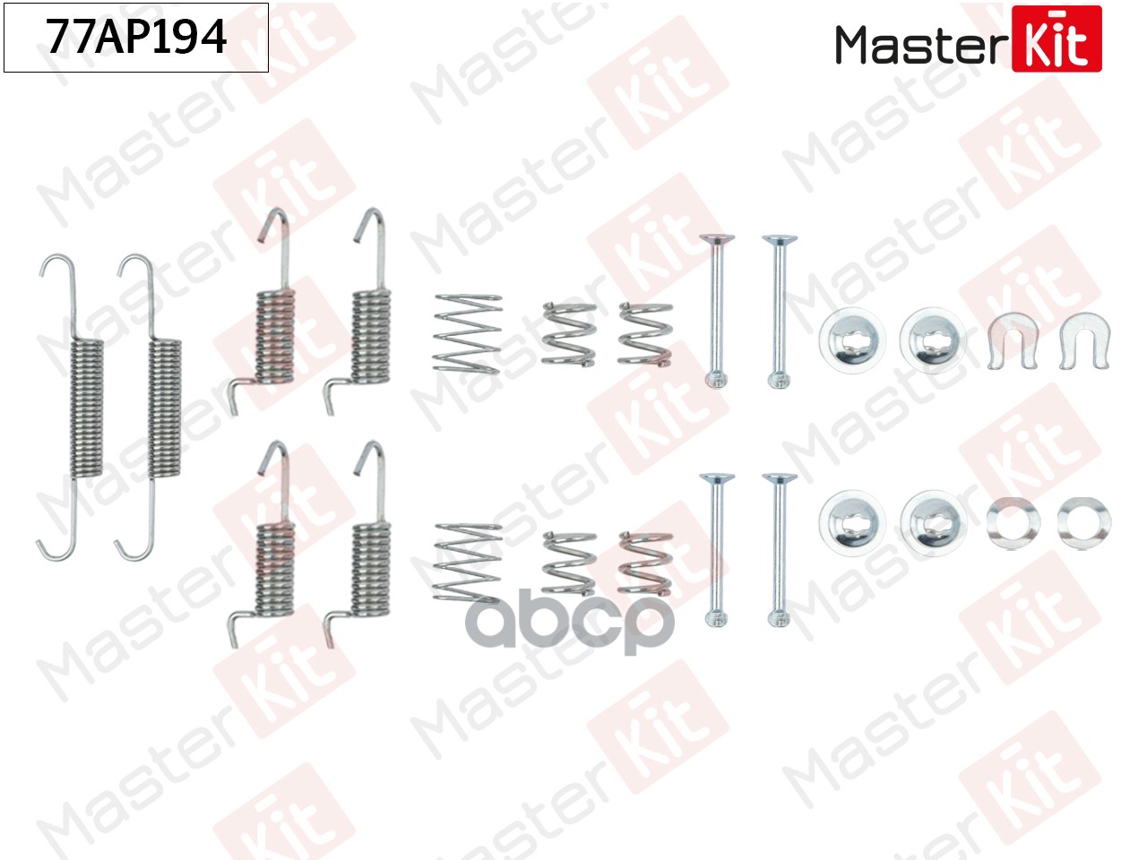 Комплект установочный барабанных колодок Mitsubishi ASX (GA_W_) 2010 MasterKit арт. 77AP194